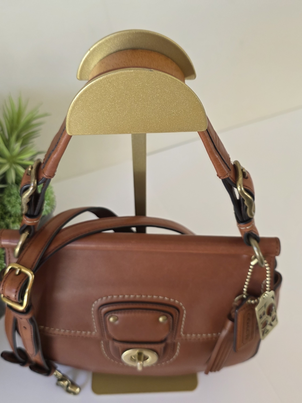 Coach Legacy 70th Anniversary Willis British Tan Leather Crossbody Shoulder Bag - Picture 5 of 16